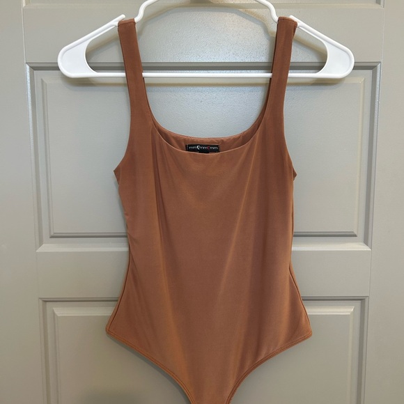 MM6 Maison Martin Margiela Brown Bodysuit Minimalist Design - Picture 1 of 3